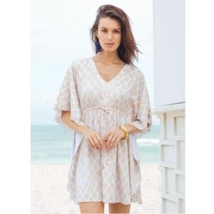 Cabana Life Swim Cover Rio Kaftan UPF Beach Resort Cruise Sz Small